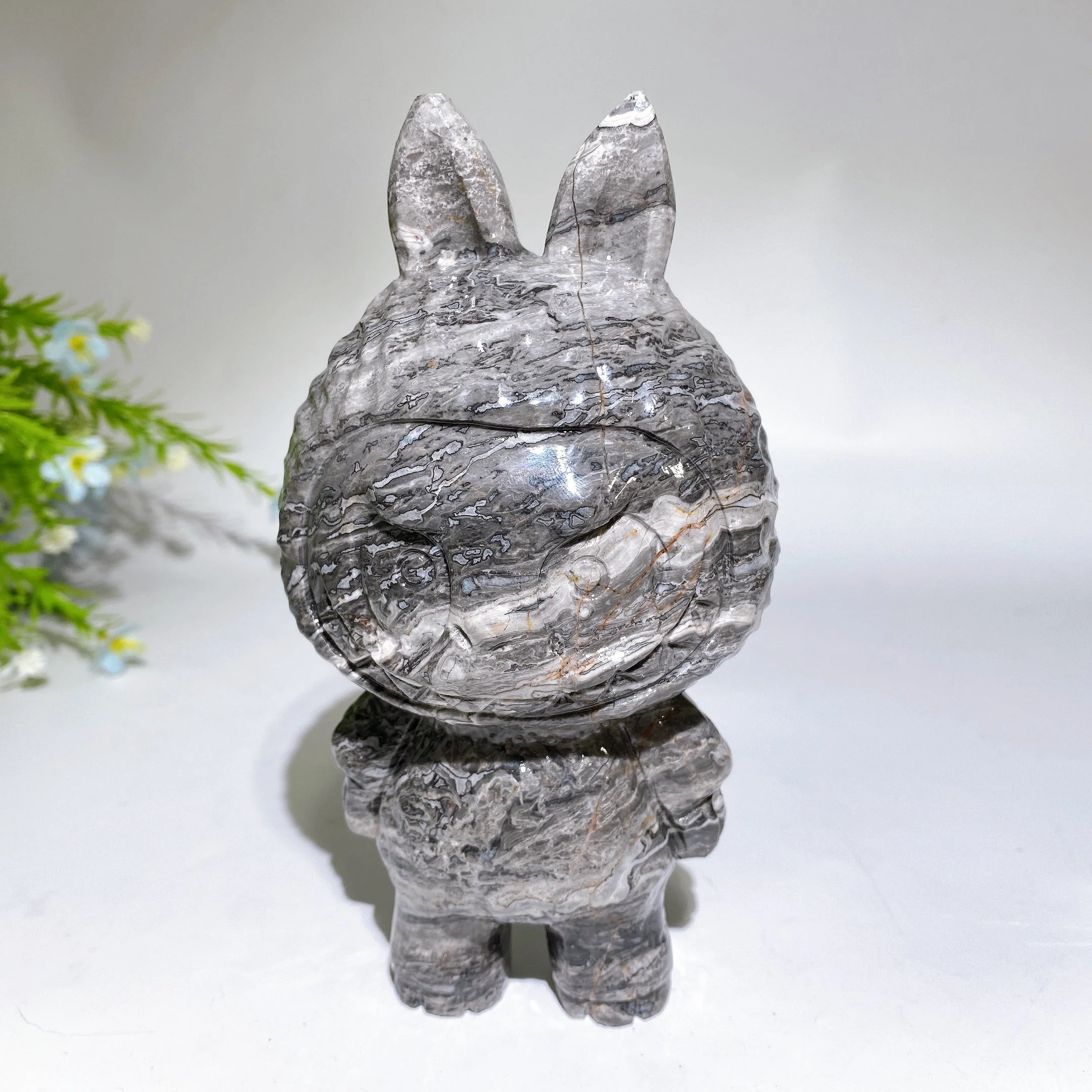 18cm Crystal Figurine in Picasso Stone for Healing Energy - Image 5