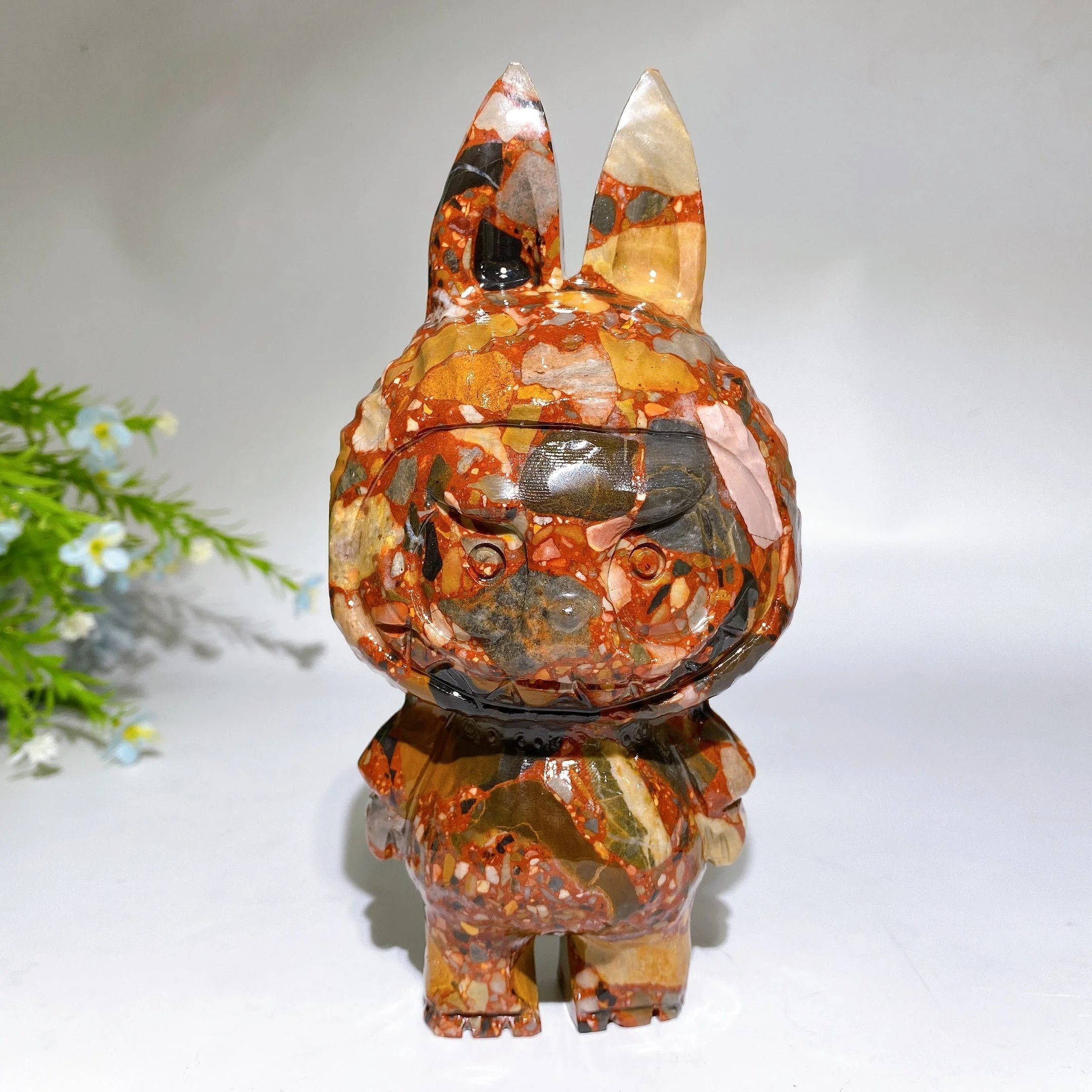 18cm Crystal Figurine in Picasso Stone for Healing Energy - Image 6