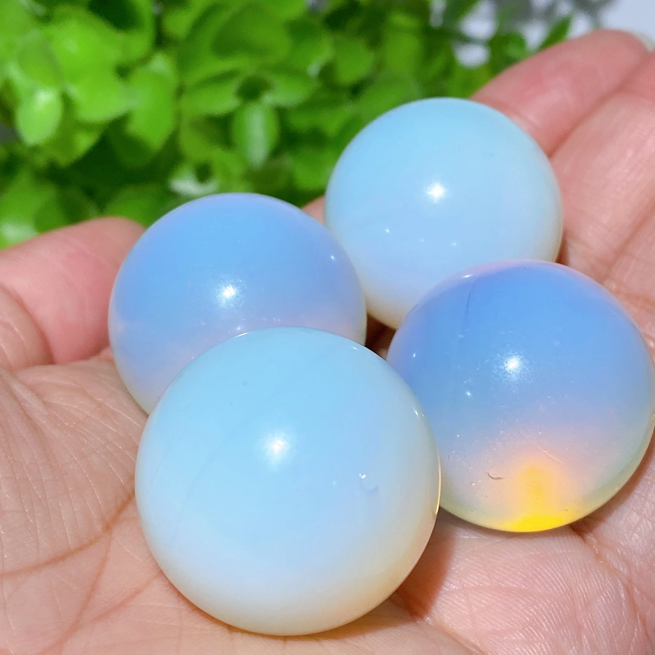 28mm Polished Opalite Crystal Sphere for Healing and Meditation - Image 3