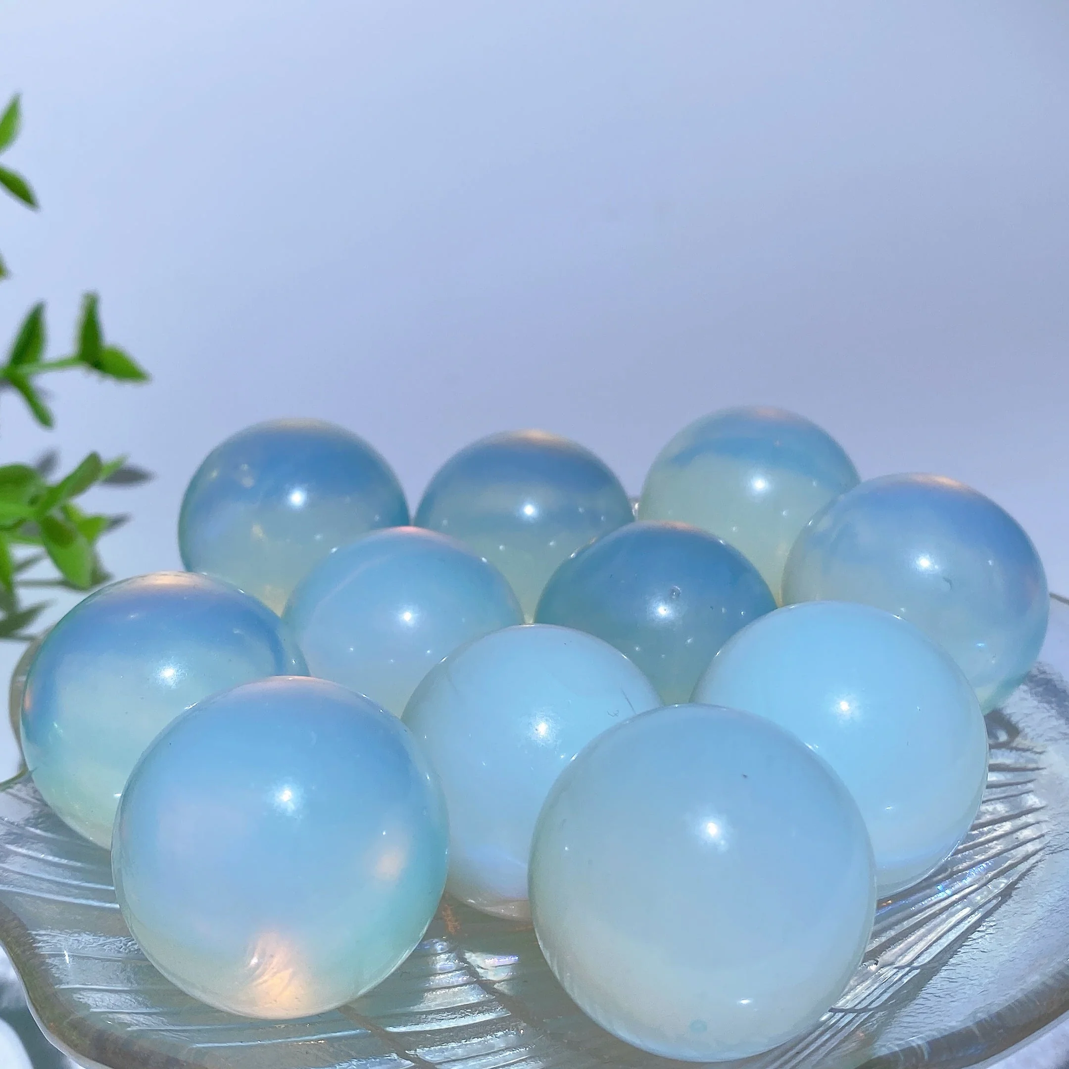 28mm Polished Opalite Crystal Sphere for Healing and Meditation - Image 4
