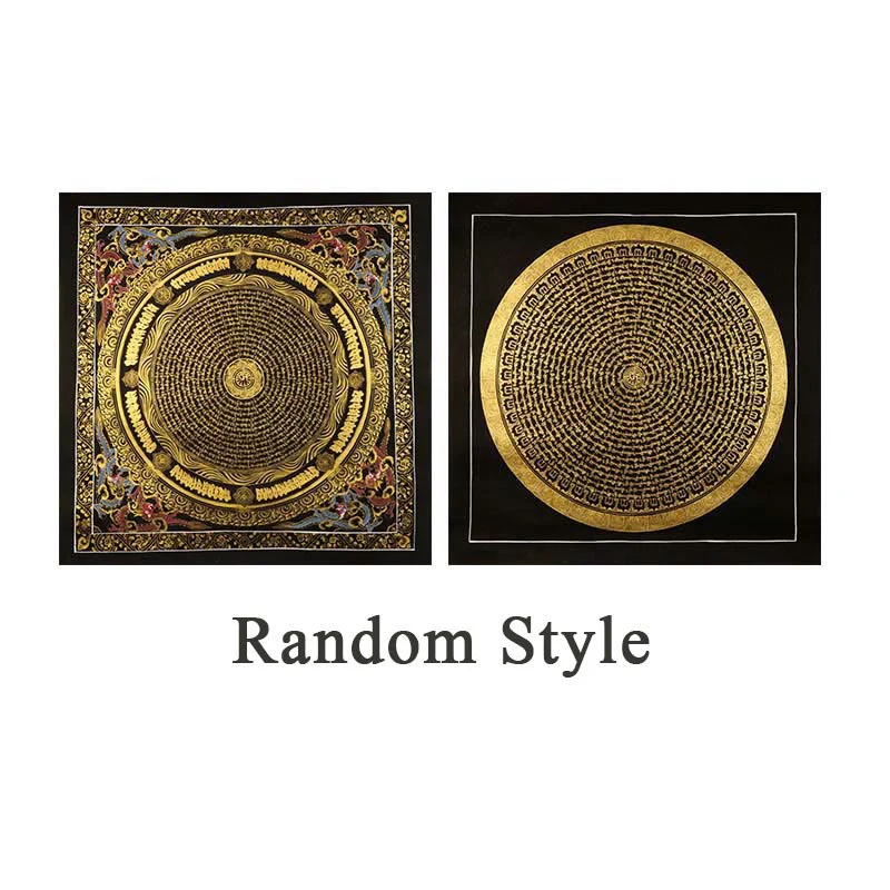 29.5in Tibetan Thangka Hand-Painted Cloth Wall Decoration - Image 13