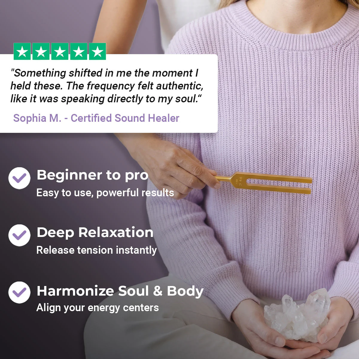 417 Hz Solfeggio Tuning Fork for Healing - Trauma Cleansing - Image 12