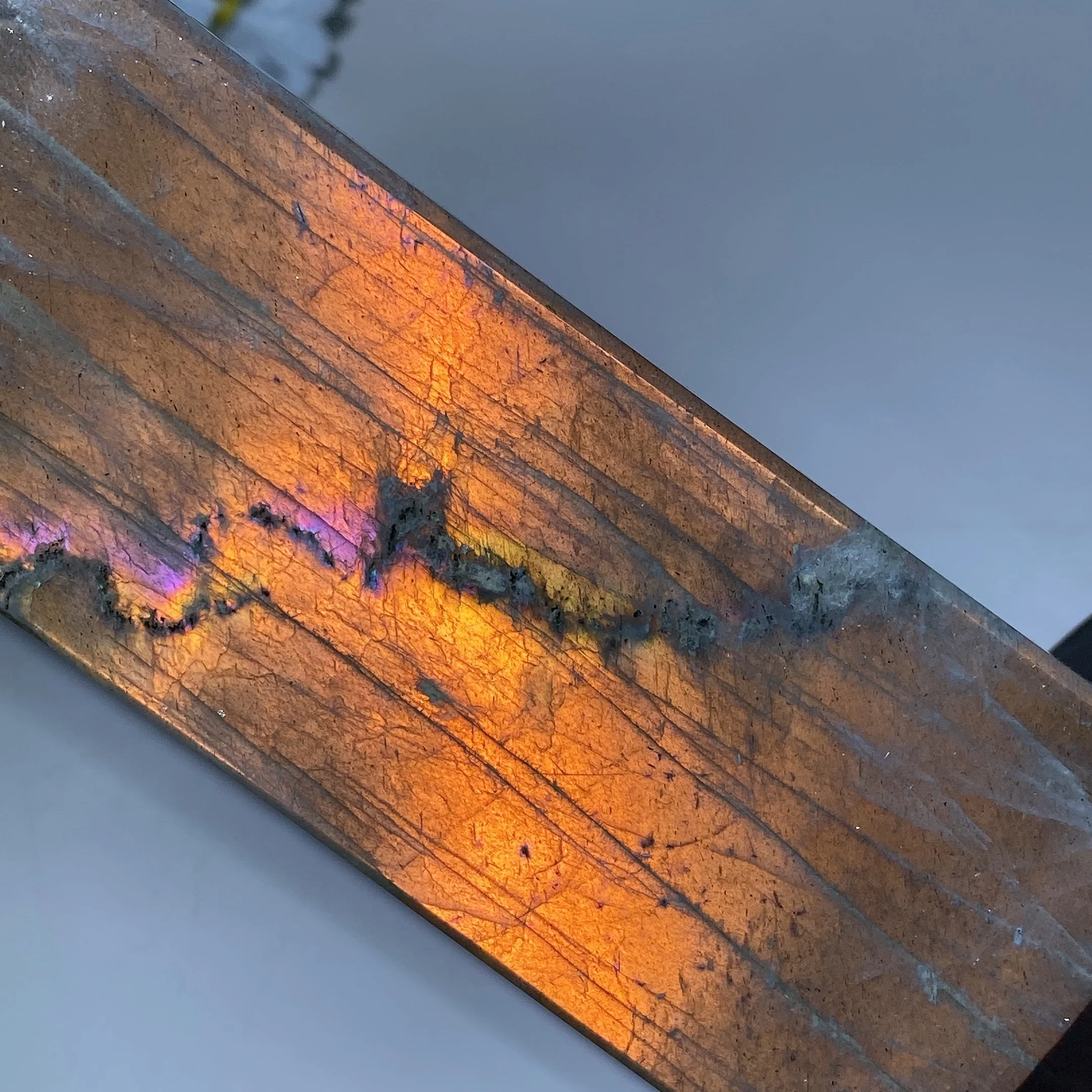 42cm Large Sunset Flash Labradorite Crystal Tower for Healing - Image 5