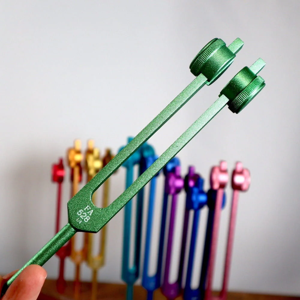 528 Hz Solfeggio Tuning Fork - Chakra Weighted Resonance - Image 4