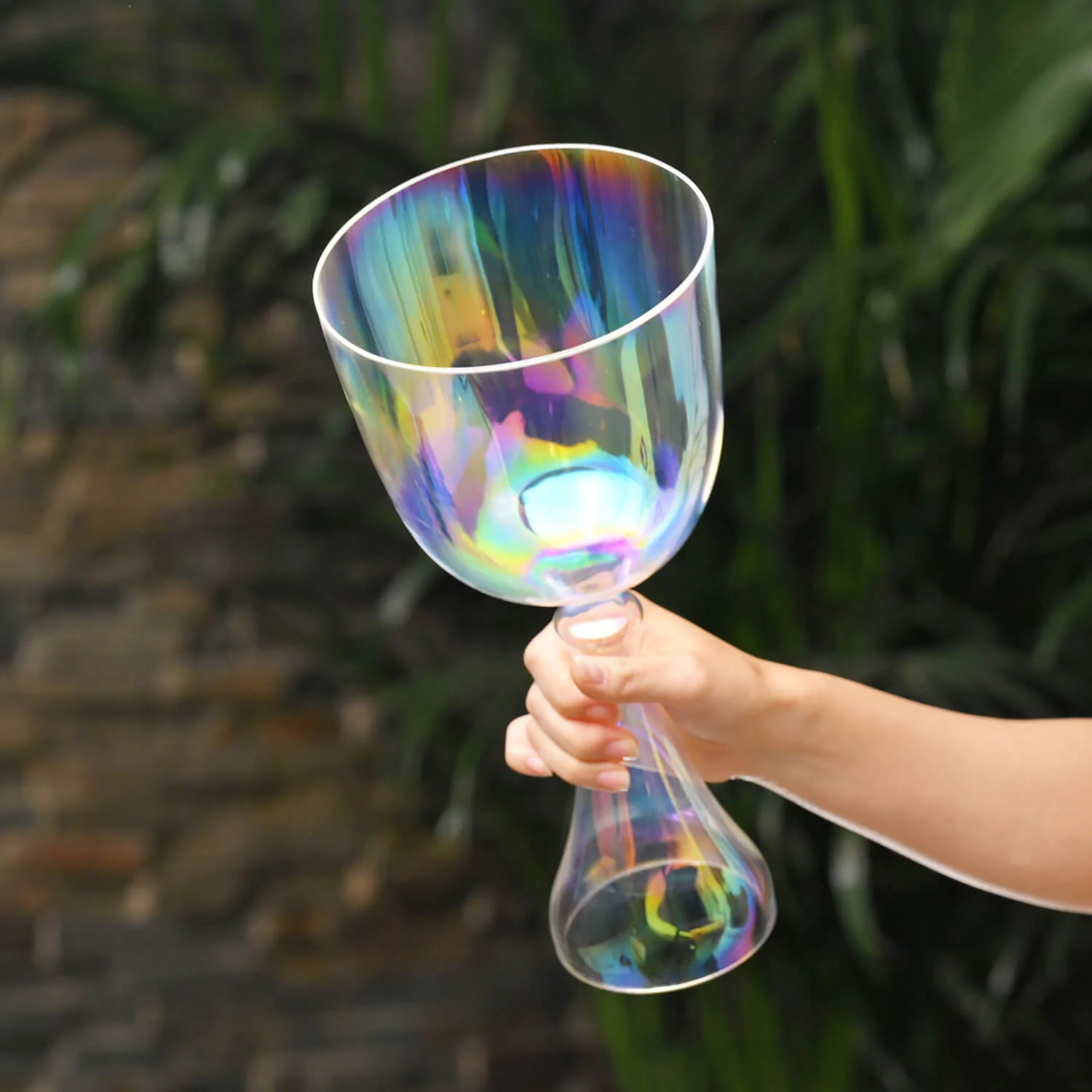 6" Quartz Crystal Chalice Bowl with Handle - Image 5