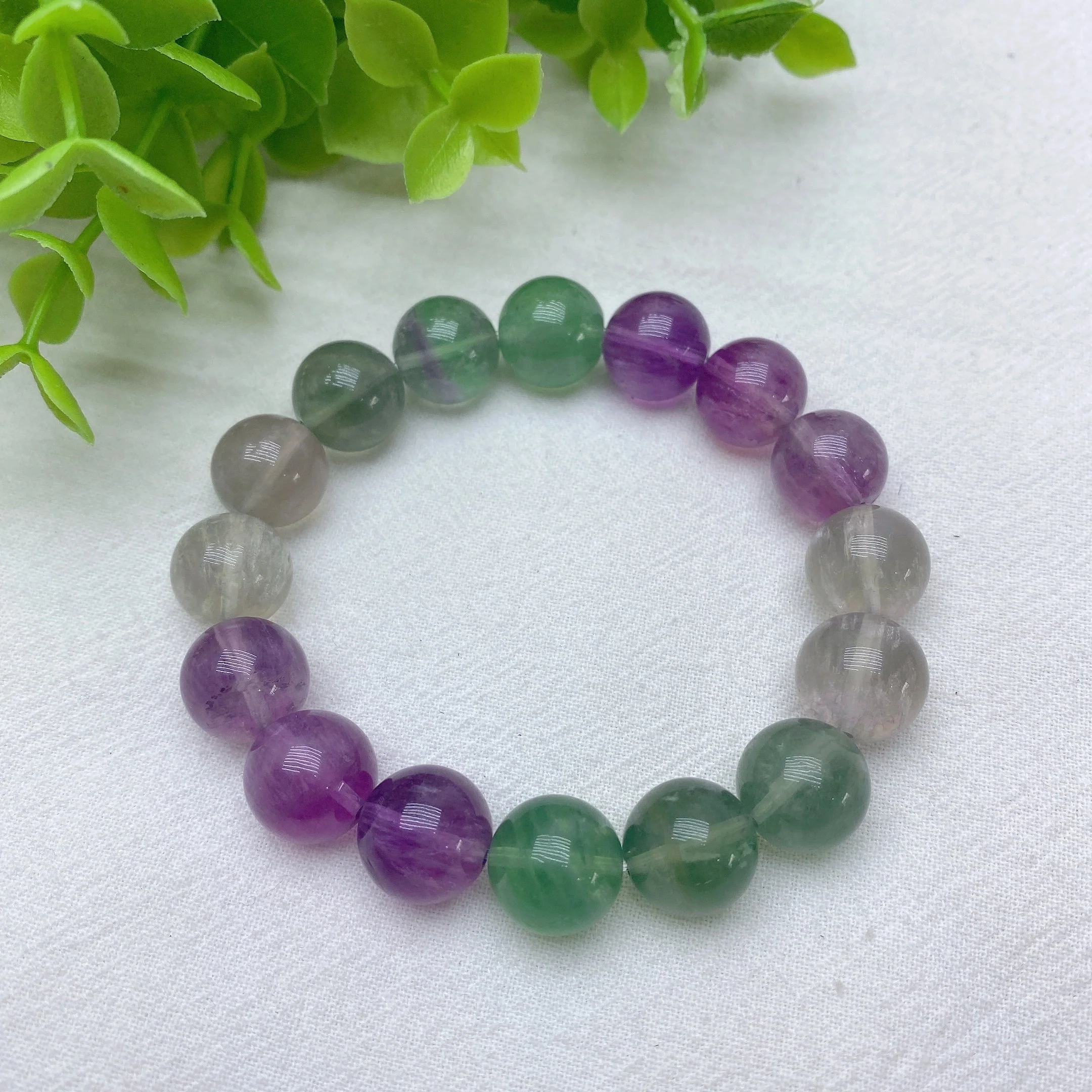 7-13mm Mixed Crystal Spiritual Healing Beaded Bracelet - Image 3