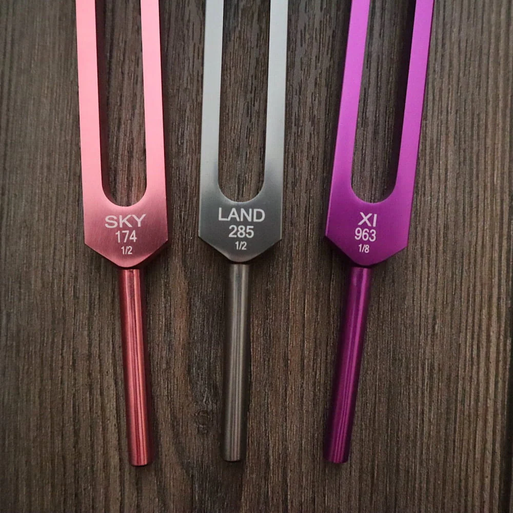 9pc Solfeggio Tuning Fork Set - Deep Resonance, Unweighted - Image 10