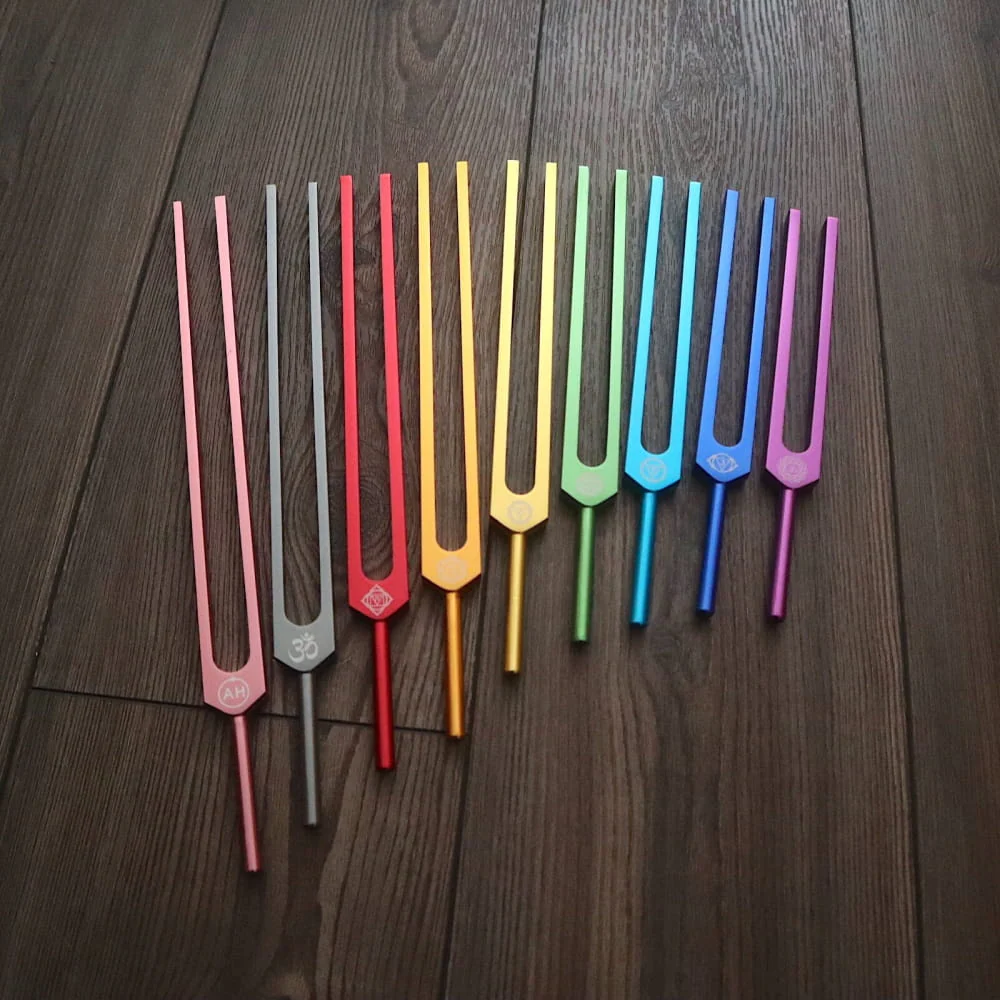 9pc Solfeggio Tuning Fork Set - Deep Resonance, Unweighted - Image 13