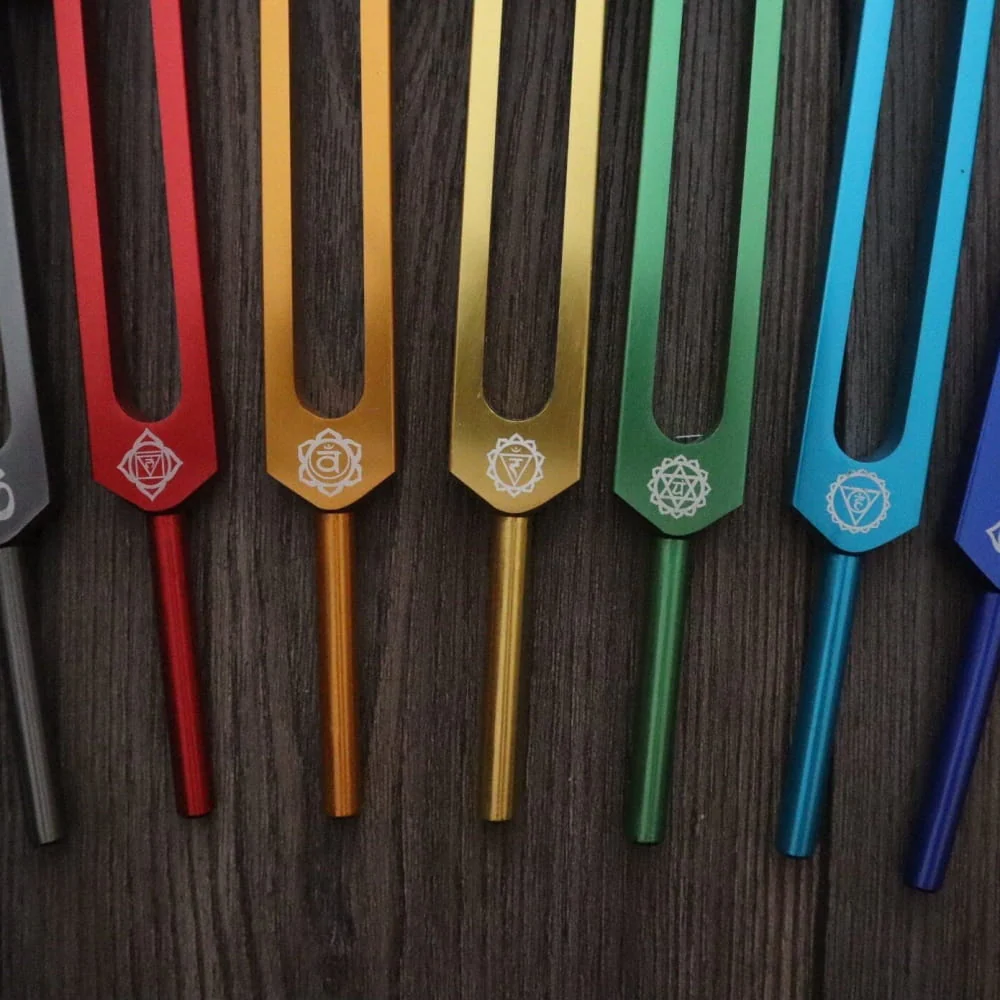 9pc Solfeggio Tuning Fork Set - Deep Resonance, Unweighted - Image 9