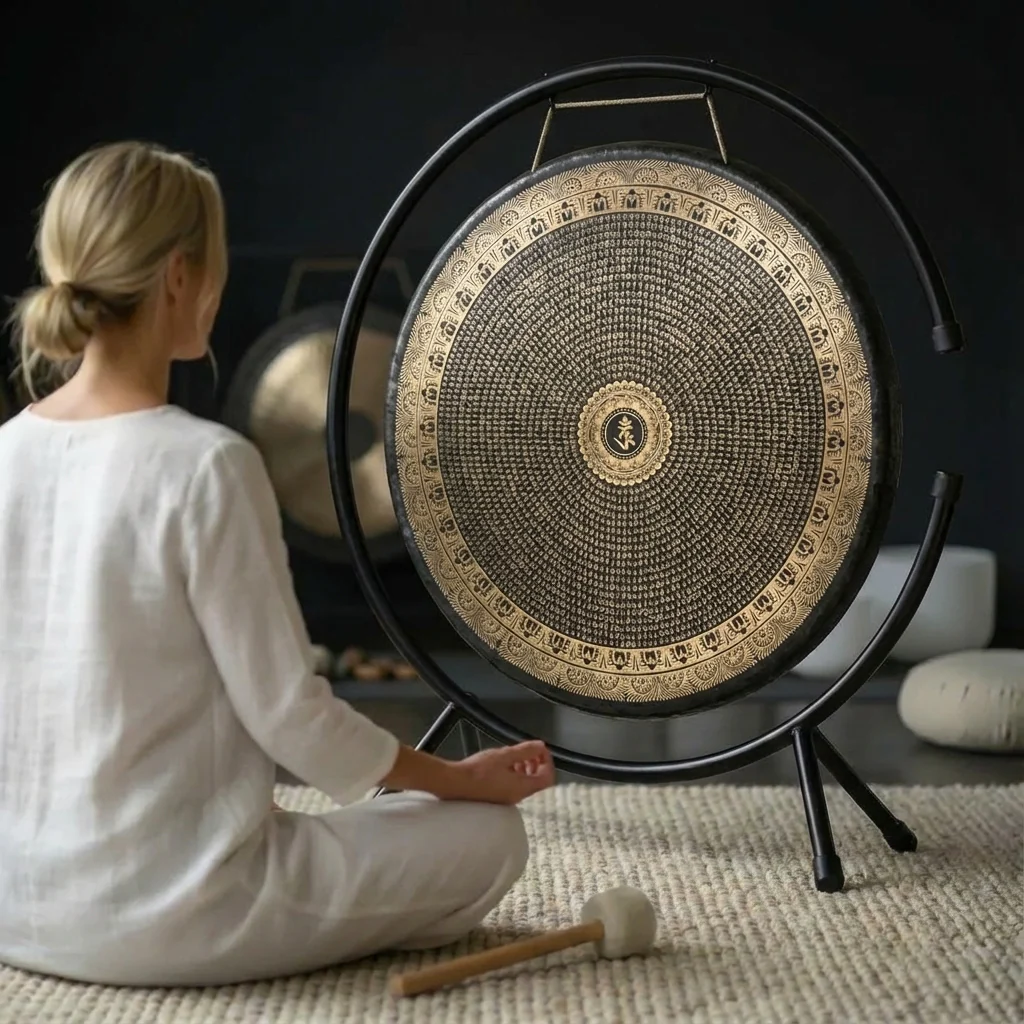 18" to 36" Ancient Chau Gong Instrument with Patterns - Image 14