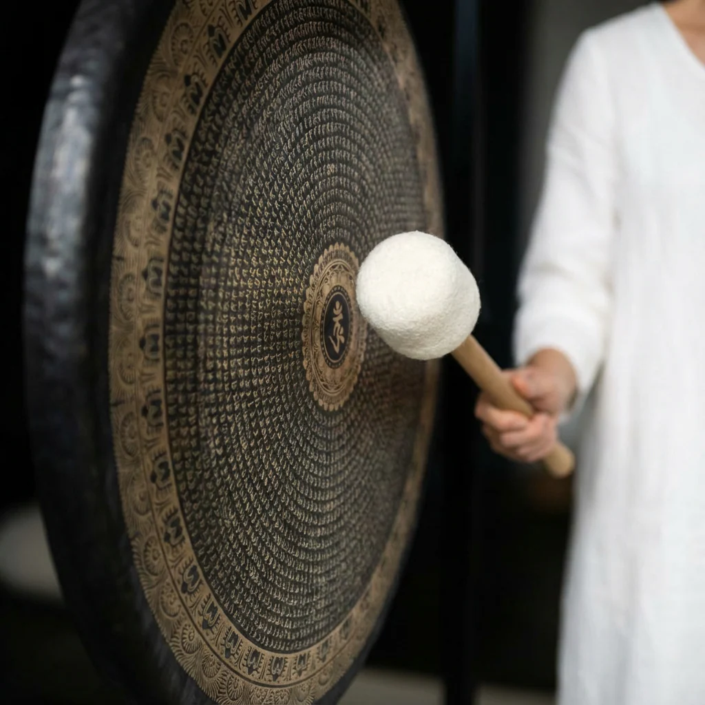 18" to 36" Ancient Chau Gong Instrument with Patterns - Image 4