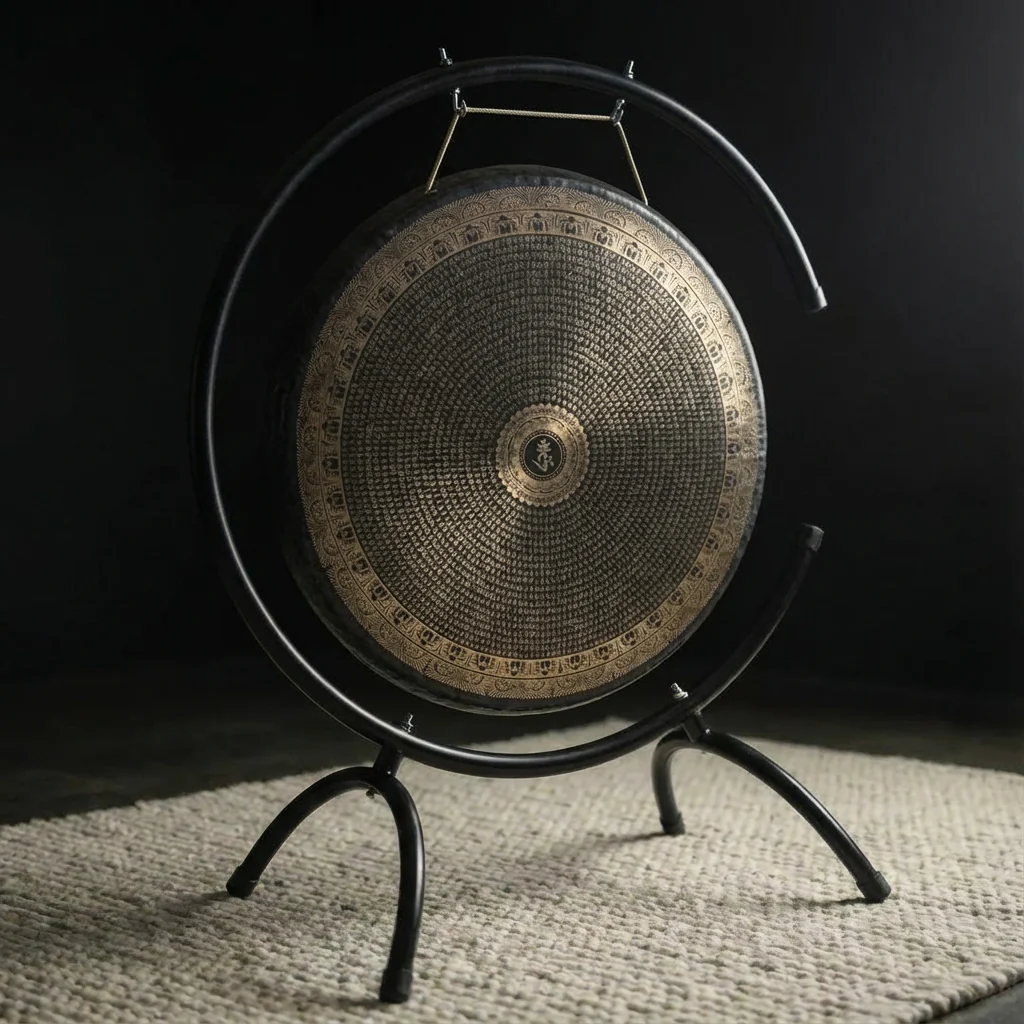 18" to 36" Ancient Chau Gong Instrument with Patterns - Image 5