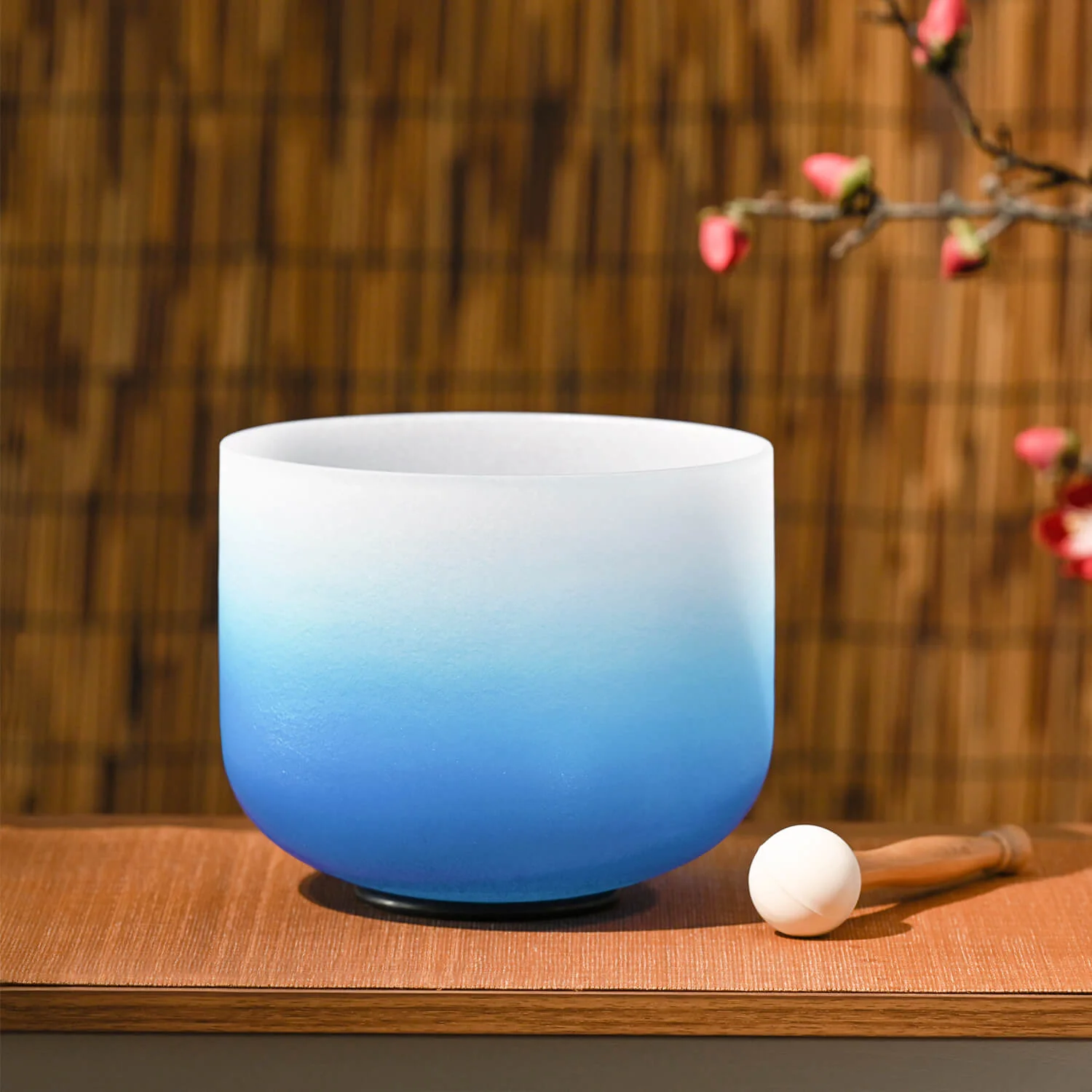 Crystal Singing Bowl - Throat Chakra G Note Meditation Bowl - Image 5