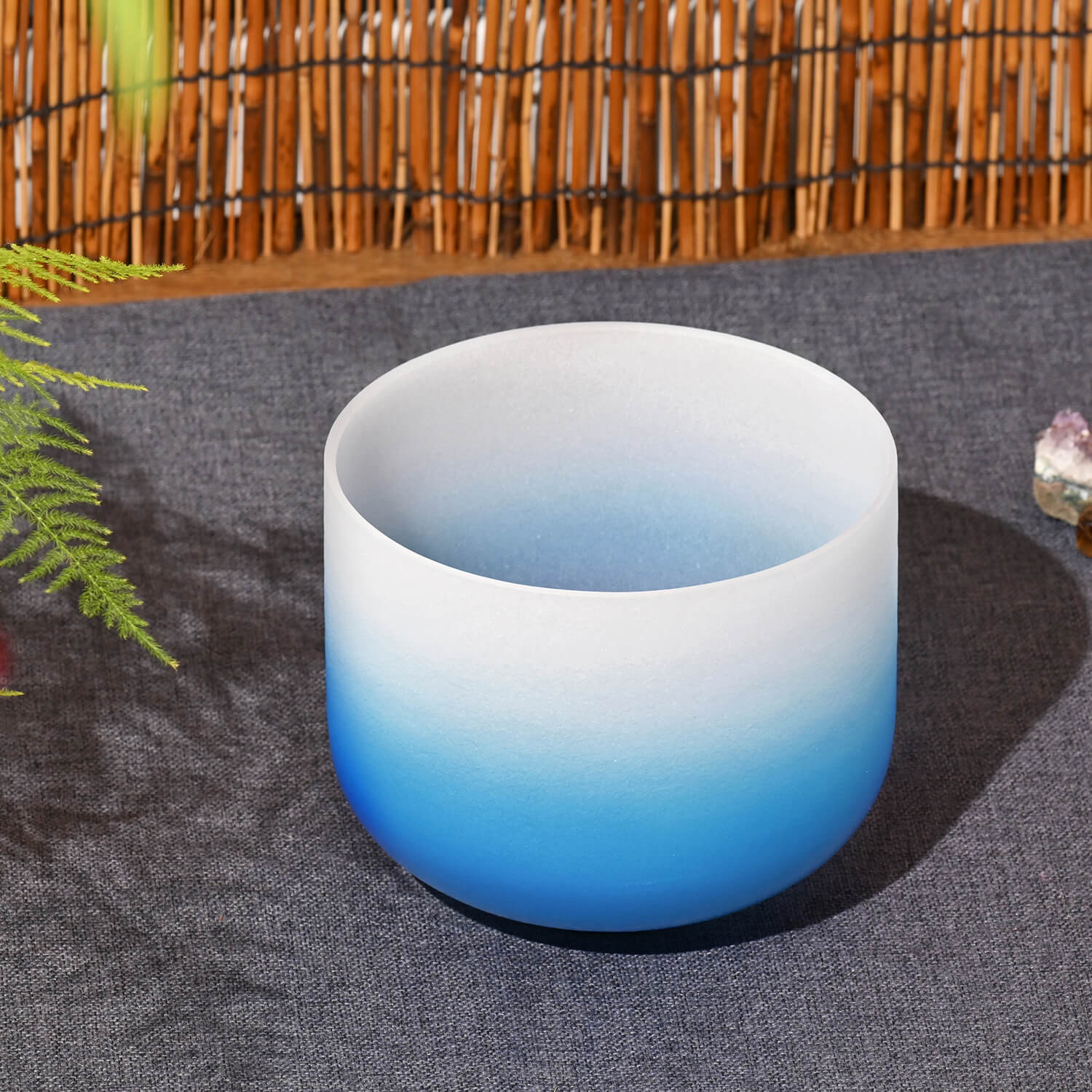 Crystal Singing Bowl - Throat Chakra G Note Meditation Bowl - Image 7