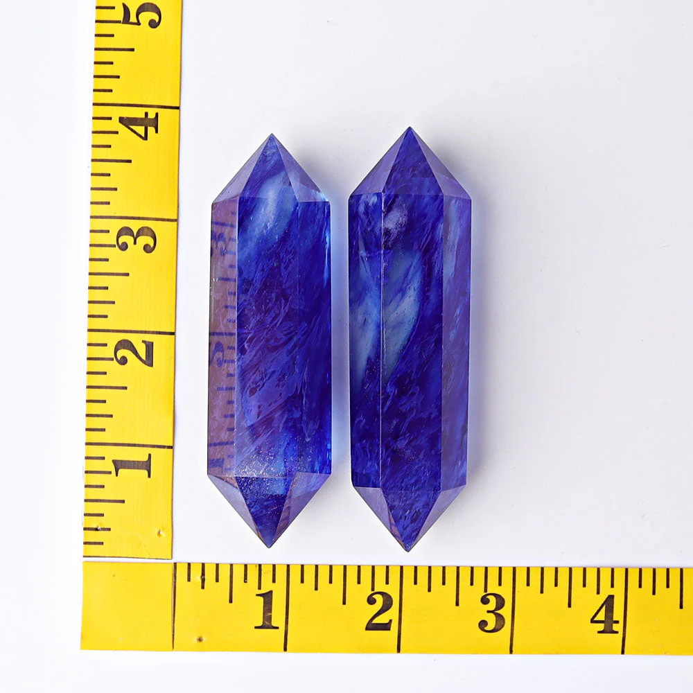 3.5-4 inch Blue Double Terminated Crystal Points for Energy Healing - Image 5