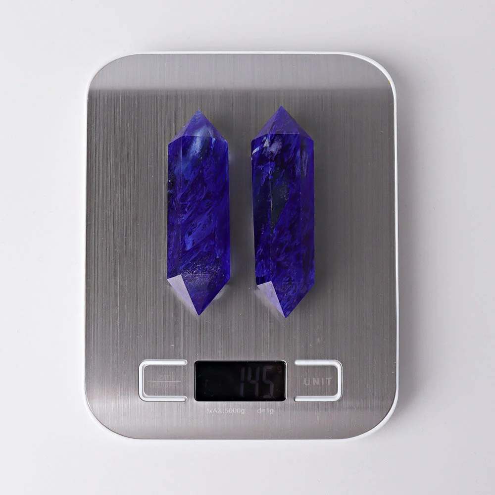 3.5-4 inch Blue Double Terminated Crystal Points for Energy Healing - Image 6
