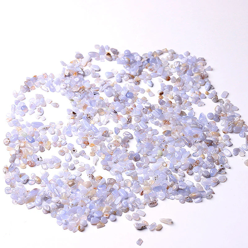 Blue Lace Agate 5-9mm Tumbled Stones for Healing - Image 3