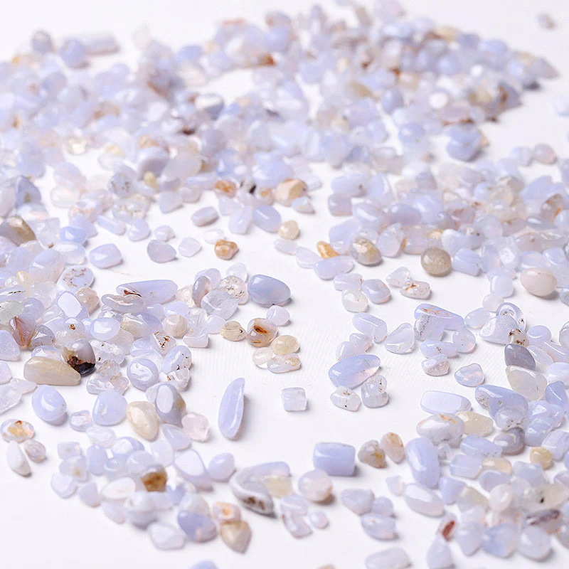 Blue Lace Agate 5-9mm Tumbled Stones for Healing - Image 5
