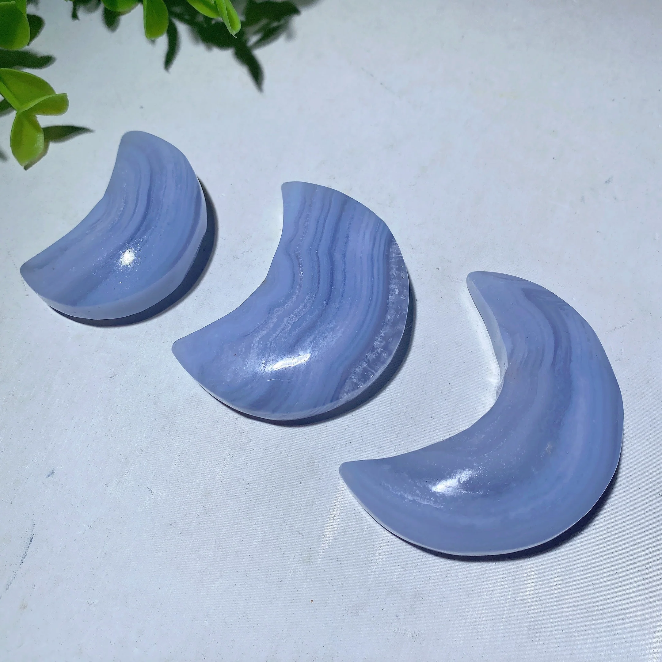 Blue Lace Agate Carvings Crystal Shapes 1.3-4.5 Inch - Image 3
