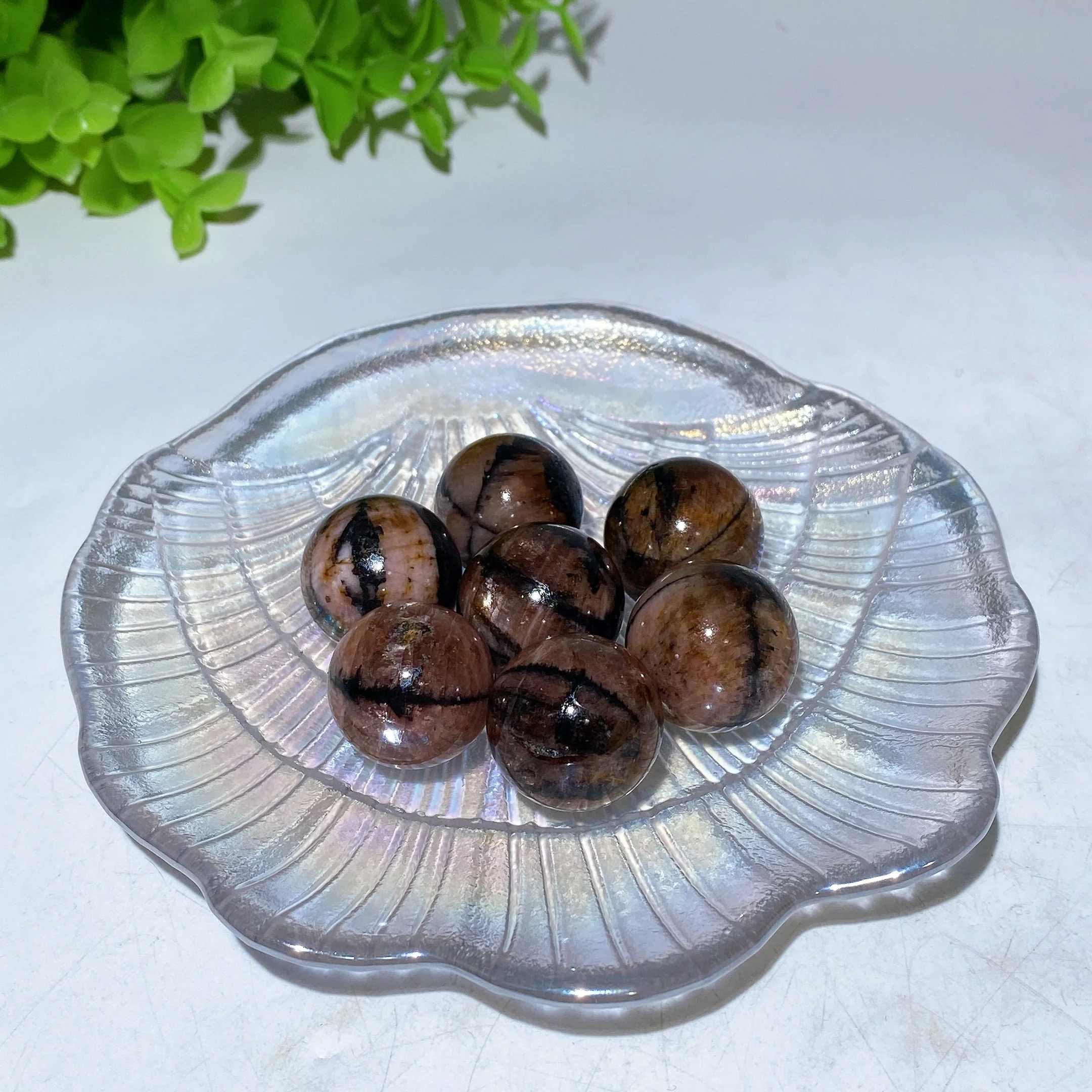 22mm Chiastolite Healing Crystal Sphere - Image 5
