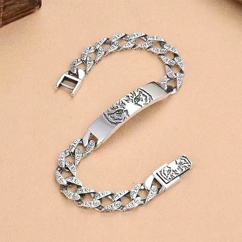 18cm Copper Tang Dynasty Flower Luck Chain Bracelet - Image 11