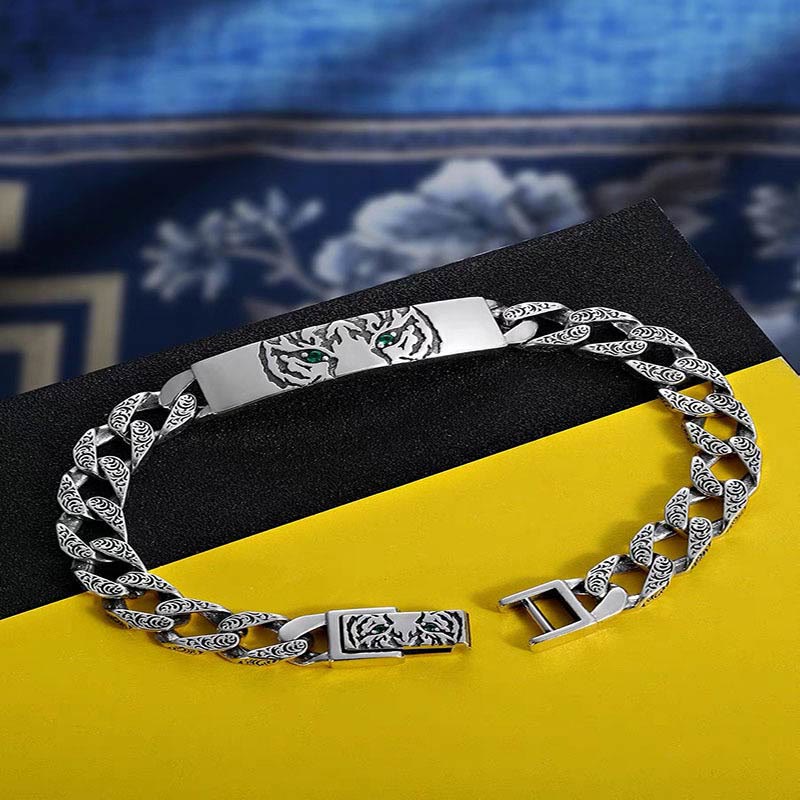 18cm Copper Tang Dynasty Flower Luck Chain Bracelet - Image 3