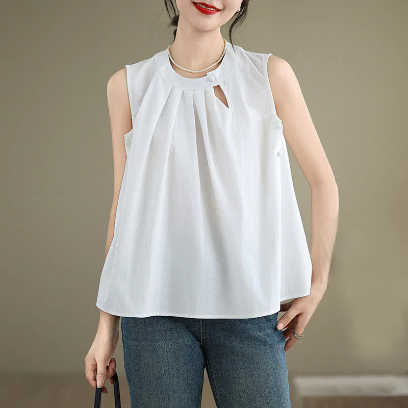 Cotton Linen Halter Neck Yoga Top for Women - Breathable Fit - Image 13