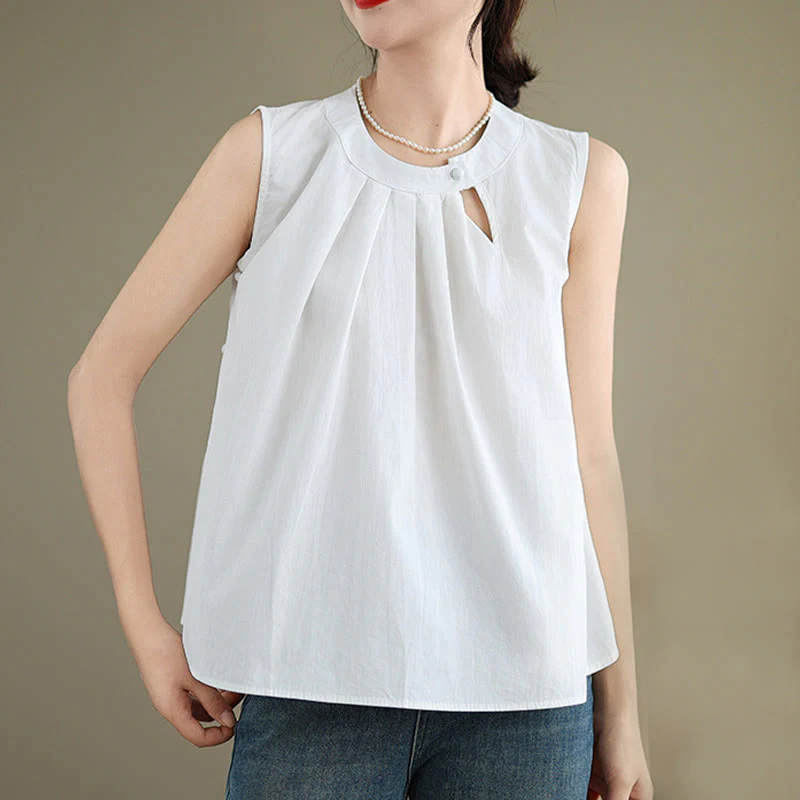 Cotton Linen Halter Neck Yoga Top for Women - Breathable Fit - Image 14