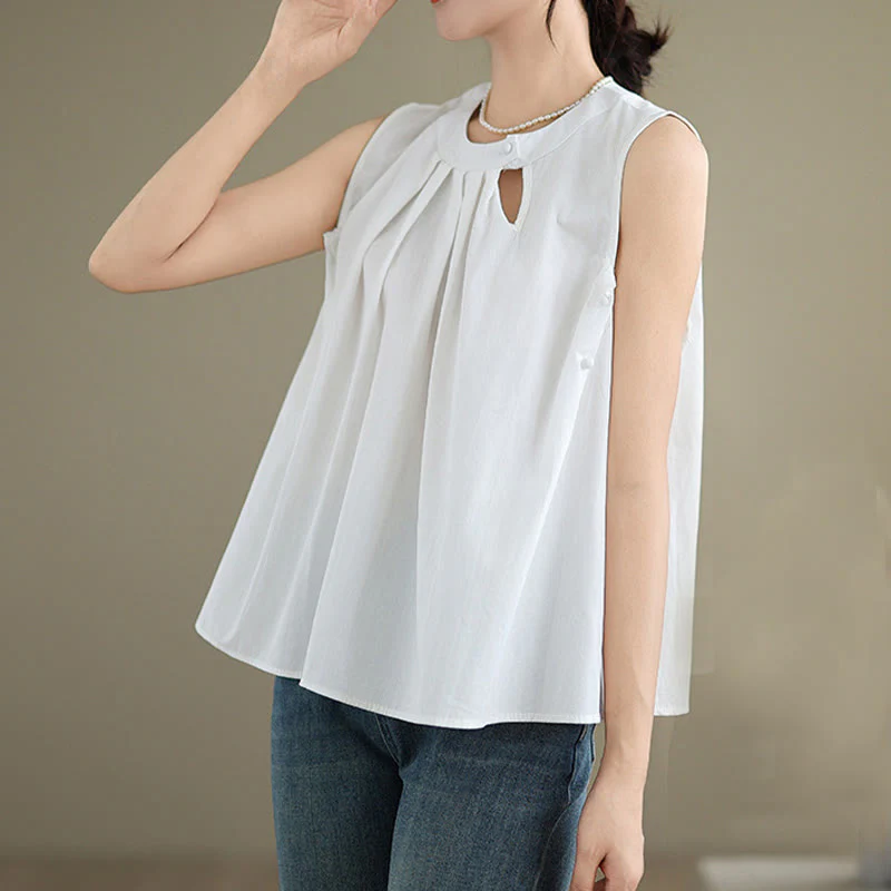 Cotton Linen Halter Neck Yoga Top for Women - Breathable Fit - Image 16