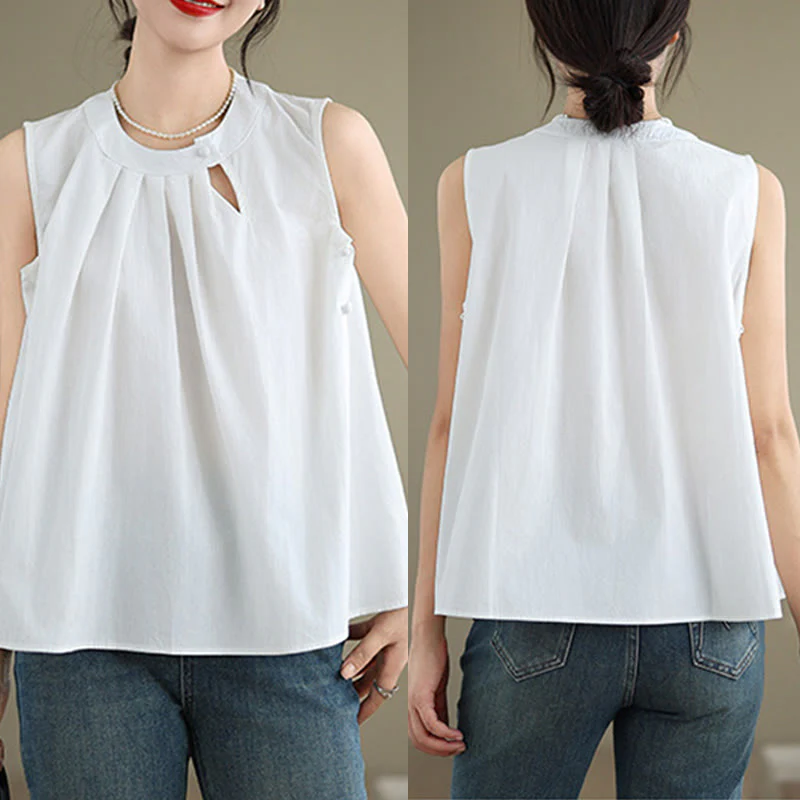 Cotton Linen Halter Neck Yoga Top for Women - Breathable Fit - Image 18