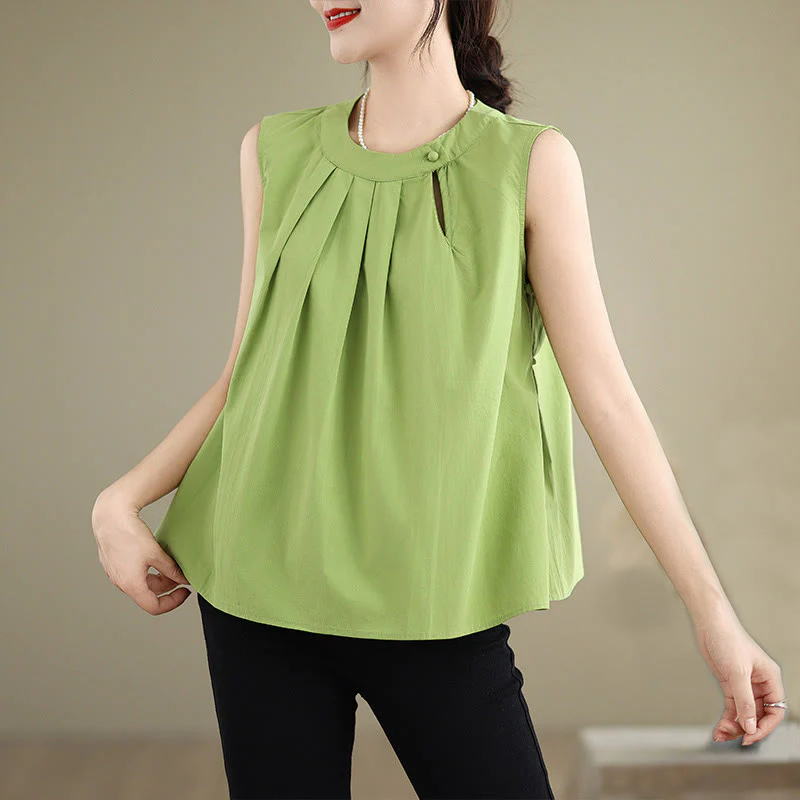Cotton Linen Halter Neck Yoga Top for Women - Breathable Fit - Image 19