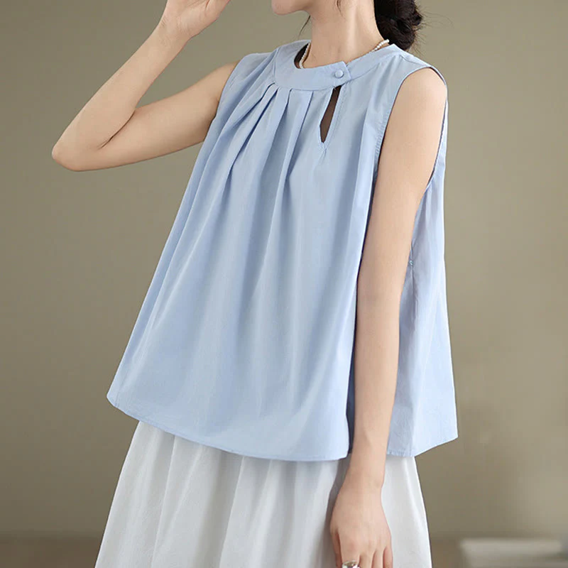 Cotton Linen Halter Neck Yoga Top for Women - Breathable Fit - Image 3