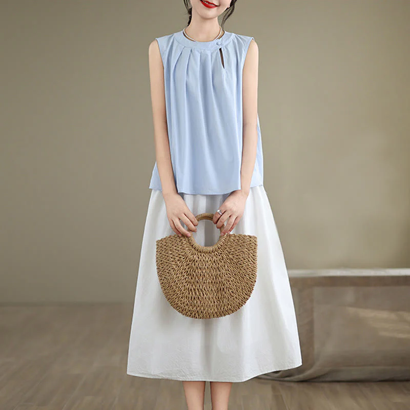 Cotton Linen Halter Neck Yoga Top for Women - Breathable Fit - Image 5