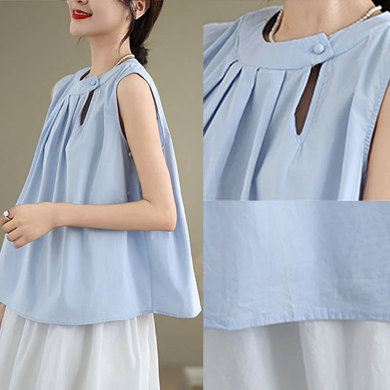 Cotton Linen Halter Neck Yoga Top for Women - Breathable Fit - Image 8