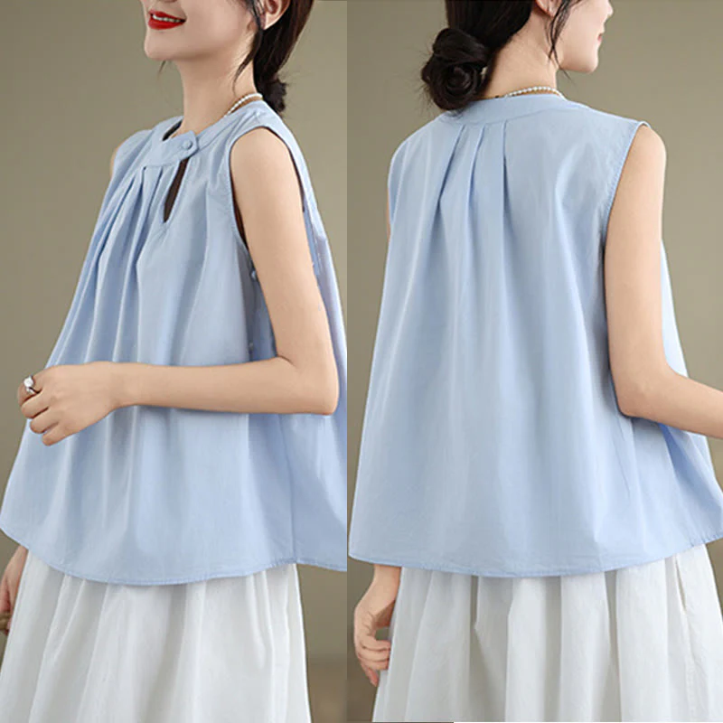 Cotton Linen Halter Neck Yoga Top for Women - Breathable Fit - Image 9