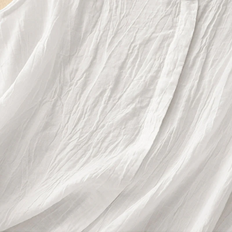 Cotton Linen V-Neck Vest | Women's Casual Yoga Top - Image 15