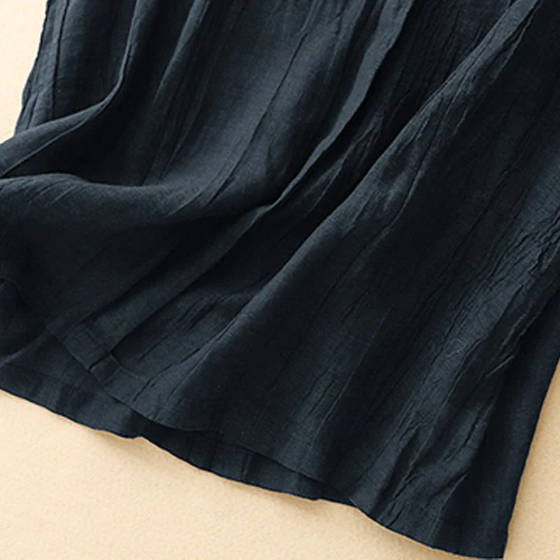 Cotton Linen V-Neck Vest | Women's Casual Yoga Top - Image 7