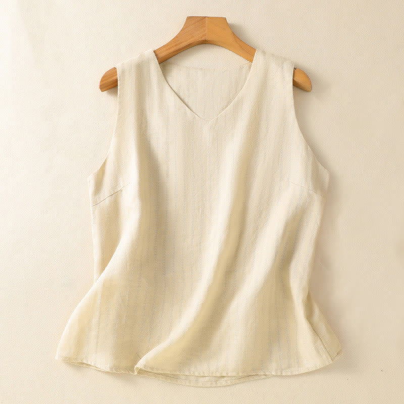 Women’s Cotton V-Neck Yoga Vest | Breathable Design - Image 11