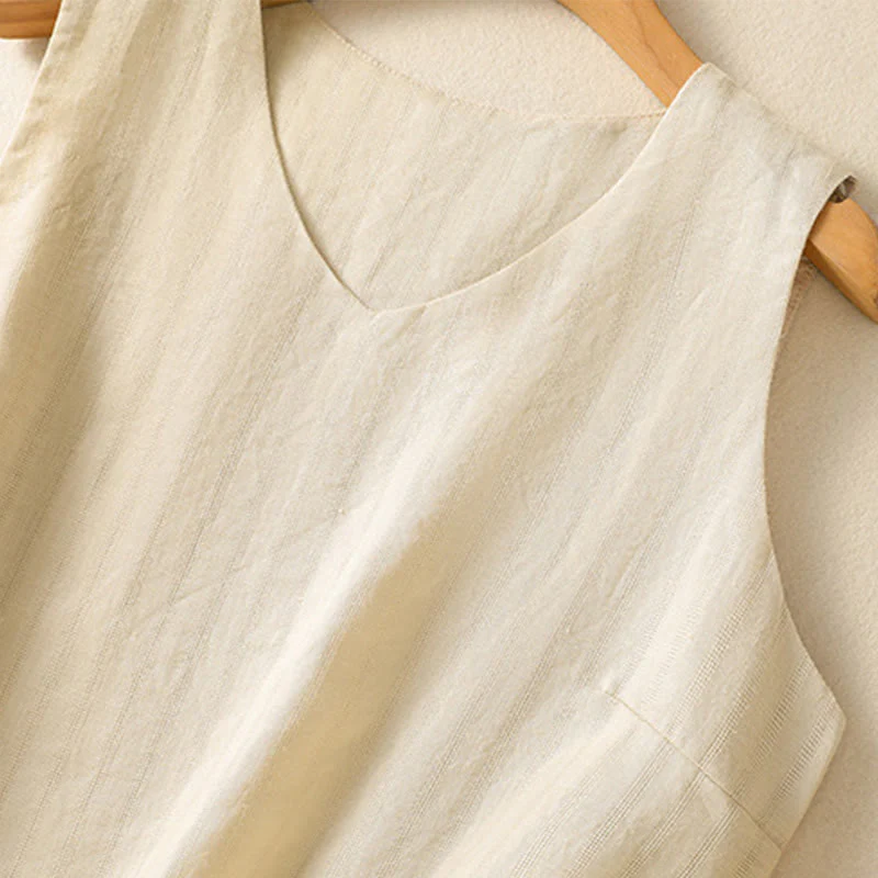 Women’s Cotton V-Neck Yoga Vest | Breathable Design - Image 15