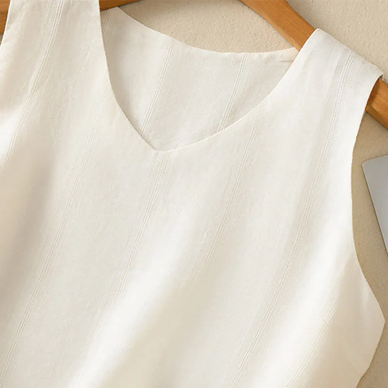 Women’s Cotton V-Neck Yoga Vest | Breathable Design - Image 21