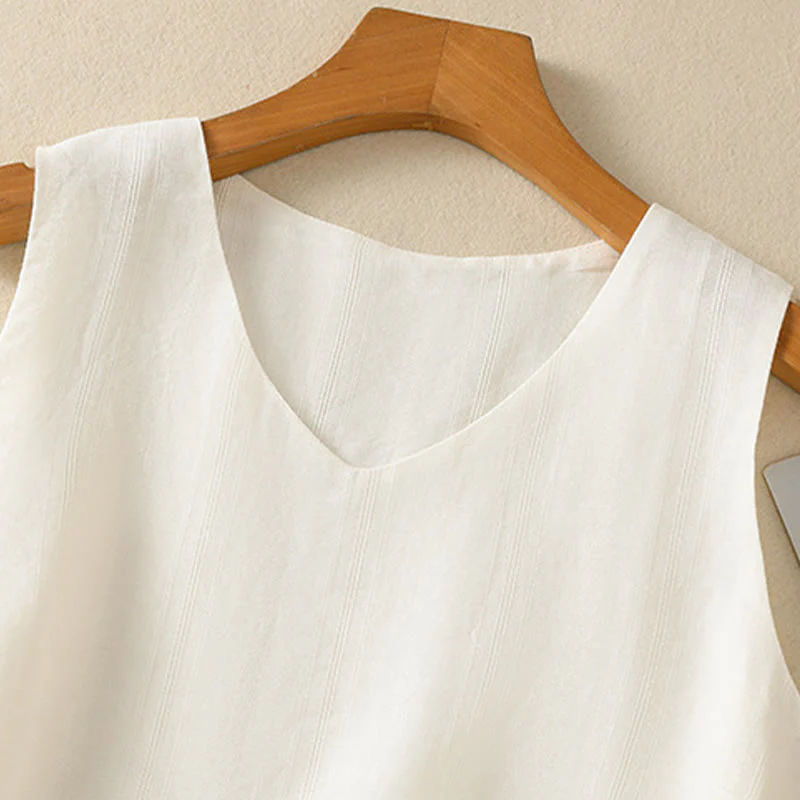 Women’s Cotton V-Neck Yoga Vest | Breathable Design - Image 22