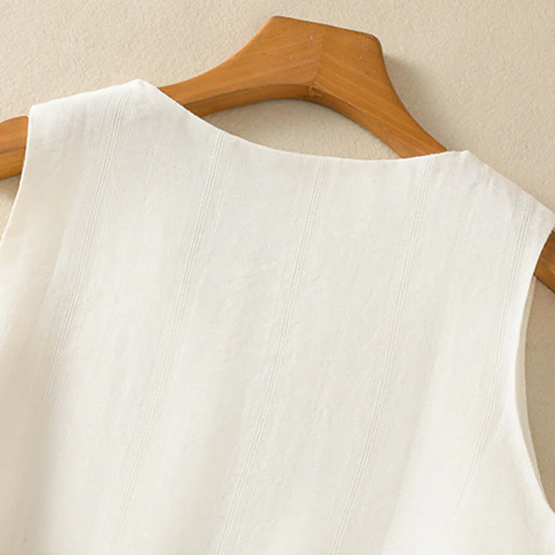 Women’s Cotton V-Neck Yoga Vest | Breathable Design - Image 23