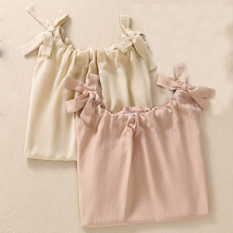 DarkSalmon and LemonChiffon Cotton Yoga Vest | Women's Summer Top - Image 17