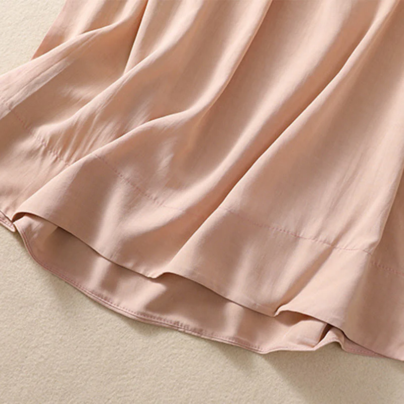 DarkSalmon and LemonChiffon Cotton Yoga Vest | Women's Summer Top - Image 6
