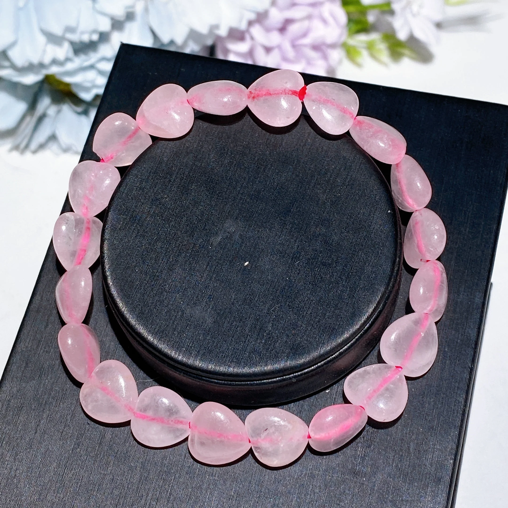 8mm Crystal Heart Bracelet for Emotional Healing & Love - Image 13