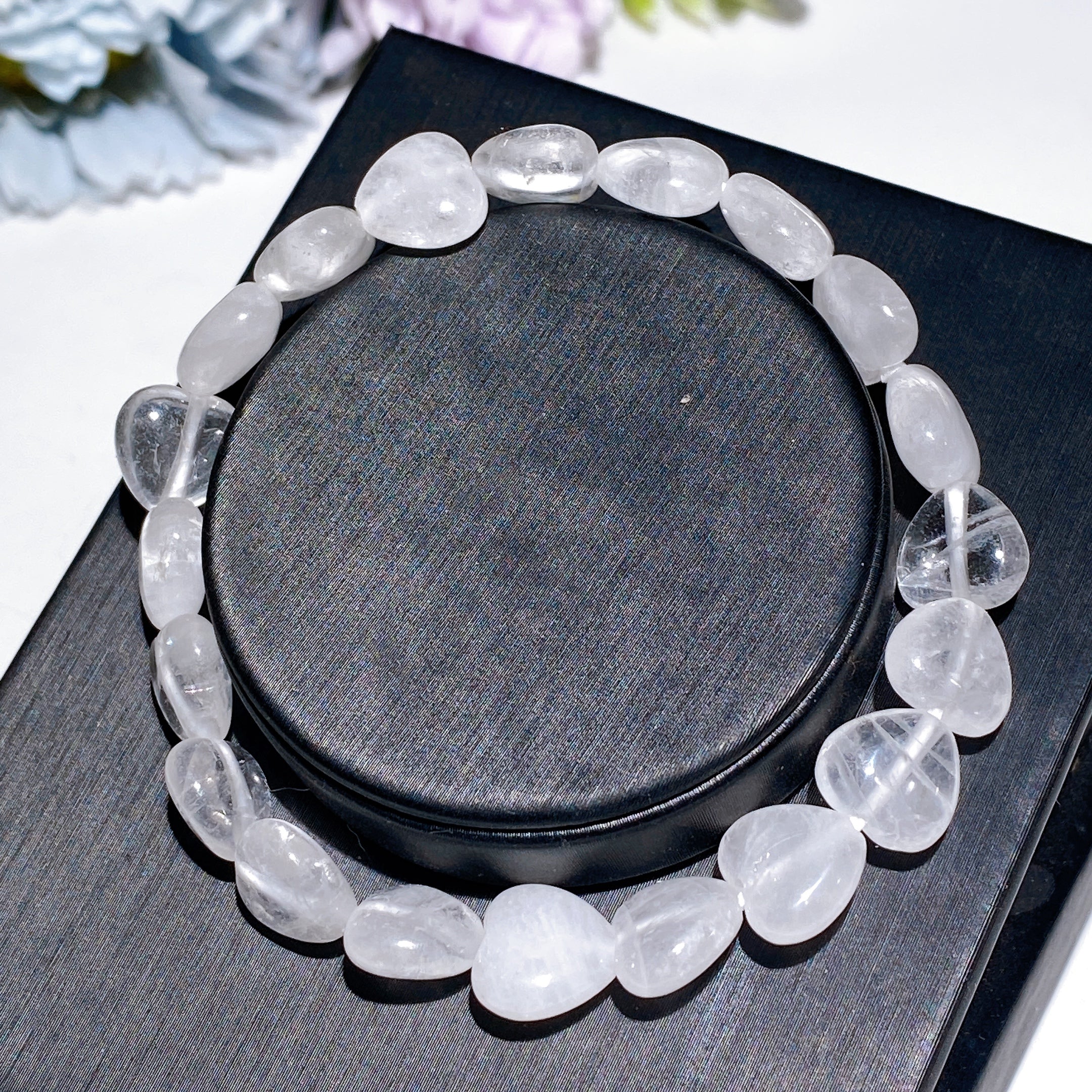 8mm Crystal Heart Bracelet for Emotional Healing & Love - Image 18