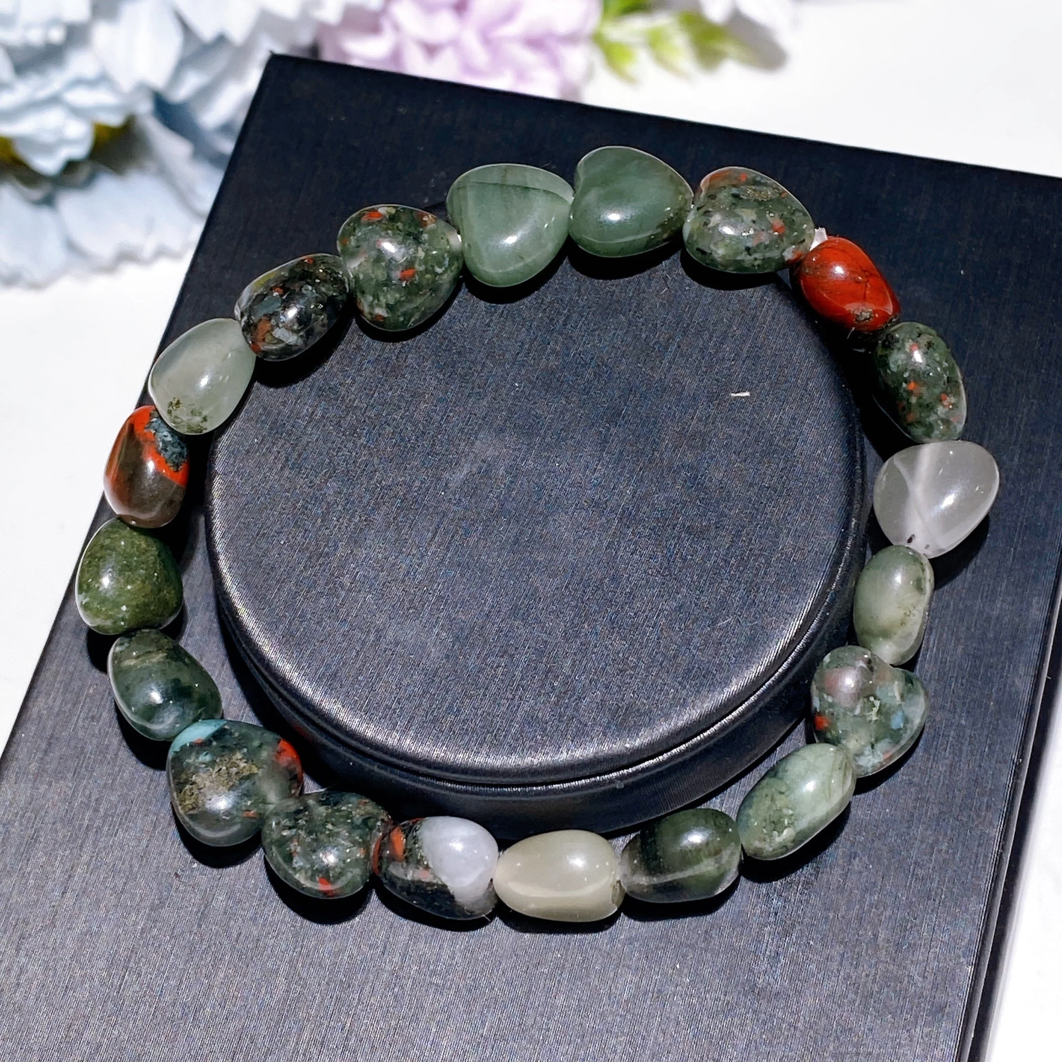 8mm Crystal Heart Bracelet for Emotional Healing & Love - Image 24