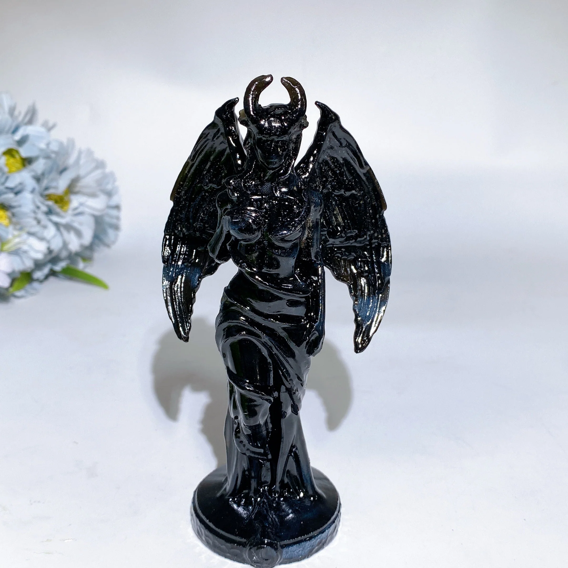 7x15cm Crystal Lilith Carving Figurine in Sodalite - Image 4