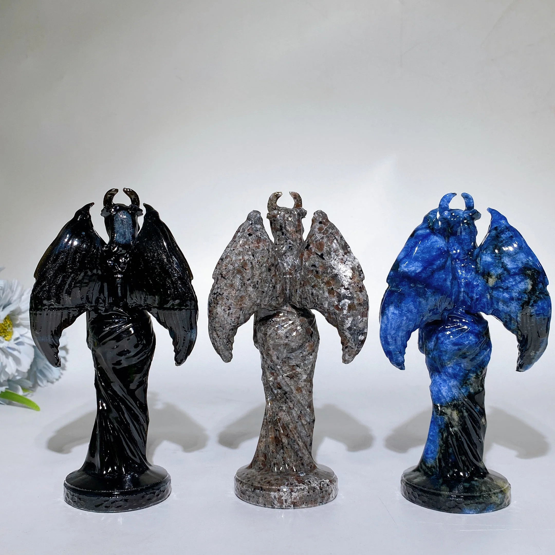 7x15cm Crystal Lilith Carving Figurine in Sodalite - Image 5