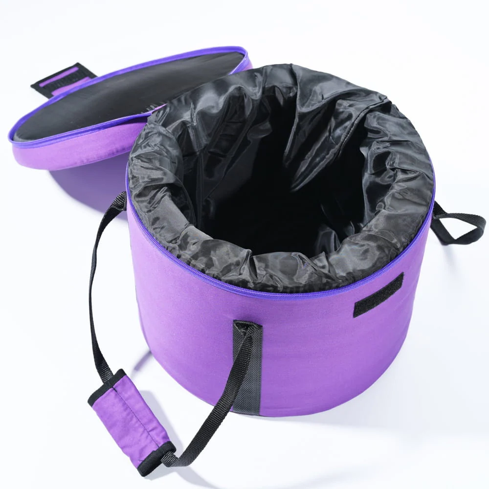 432Hz Alchemy Cosmic Light Clear Purple Crystal Singing Bowl with Bag - Image 5